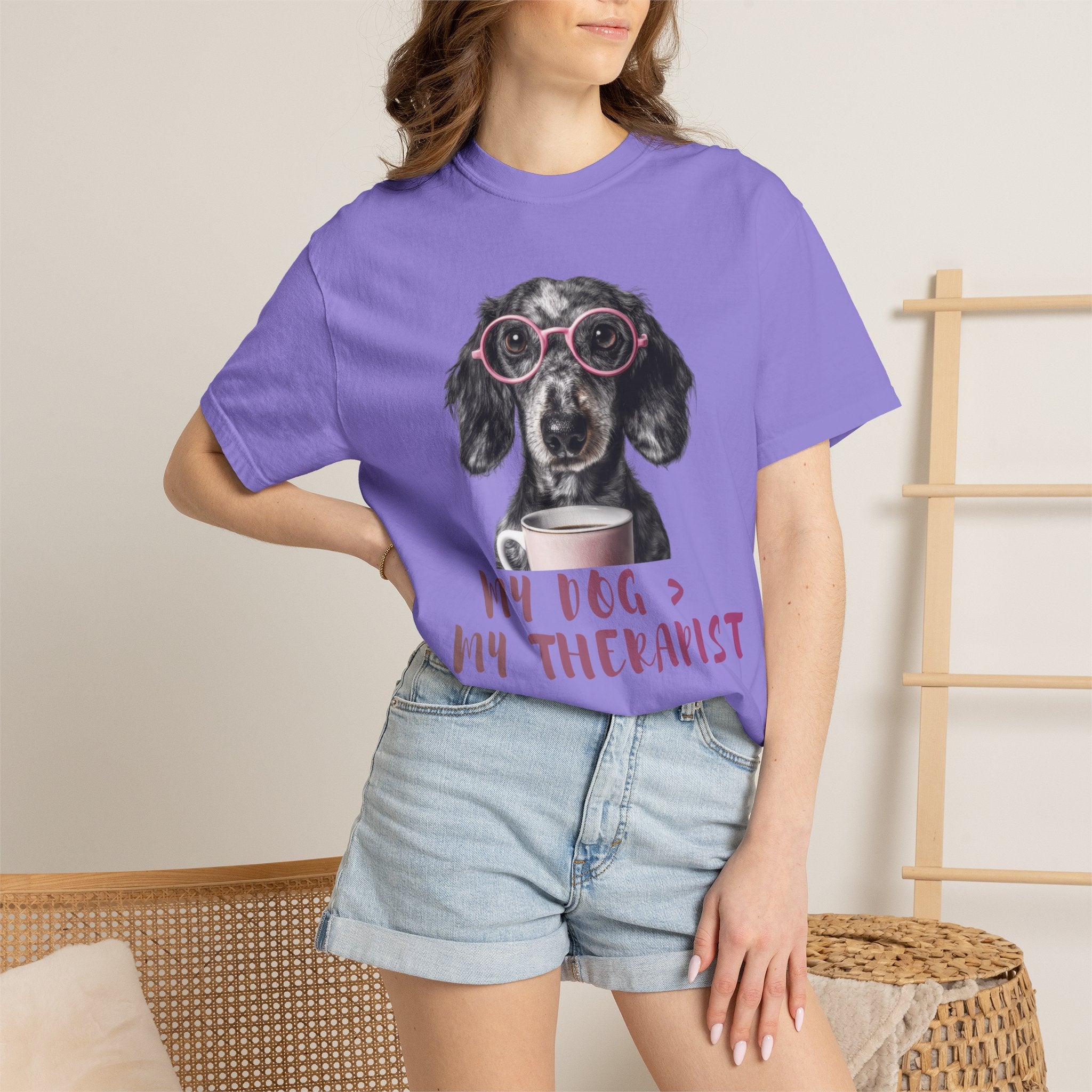 Funny Dog Lover T-Shirt – My Dog Is My Therapist | Cute Gift for Dog Owners