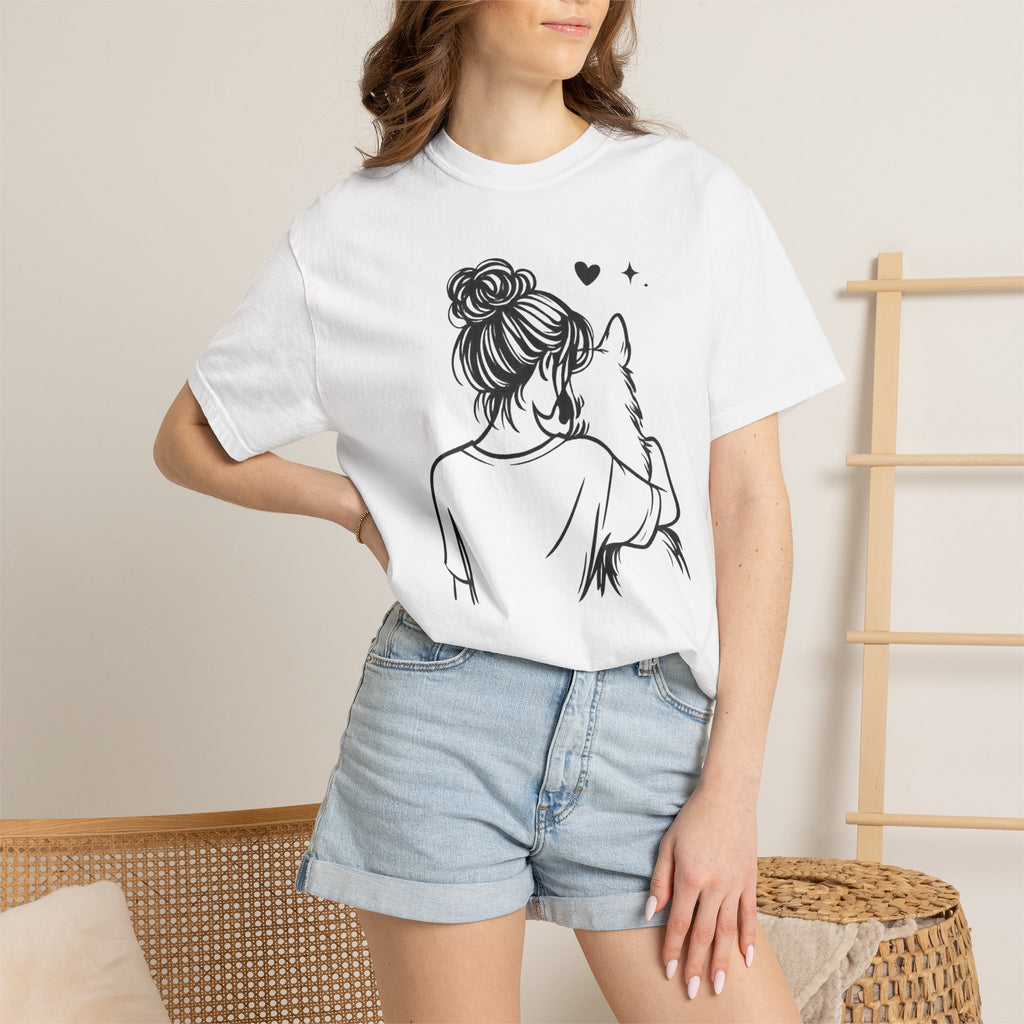 Sorry I’m Late I Didn’t Want to Leave My Dog T-Shirt | Funny Dog Lover Shirt | Cute Pet Owner Gift | Unisex Comfort Colors 1717