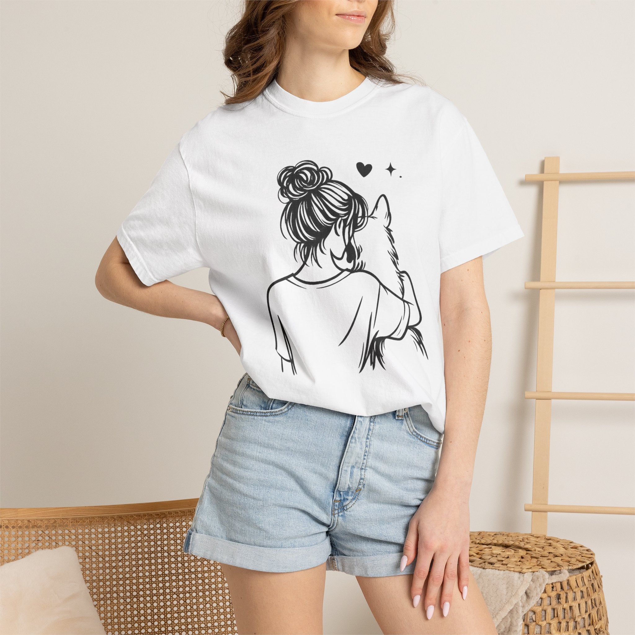 Sorry I’m Late I Didn’t Want to Leave My Dog T-Shirt | Funny Dog Lover Shirt | Cute Pet Owner Gift | Unisex Comfort Colors 1717