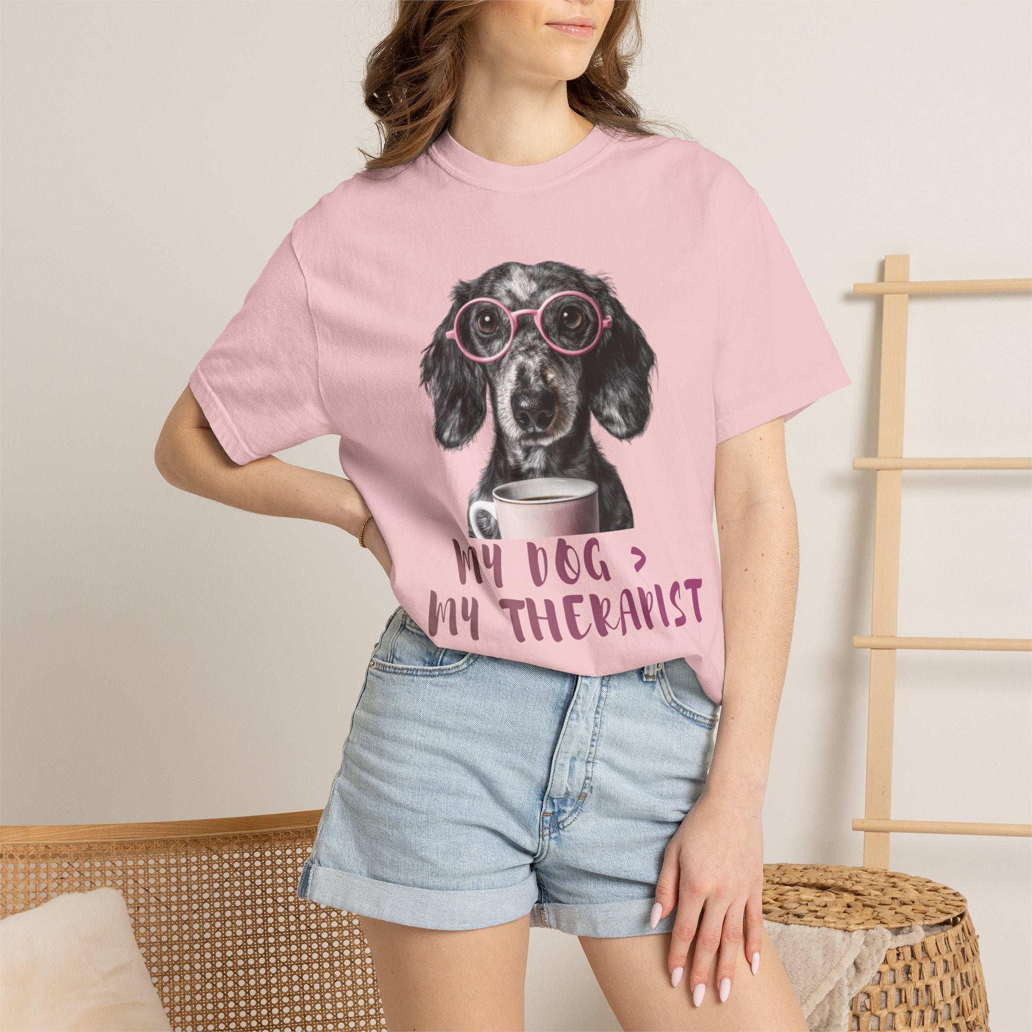 Funny Dog Lover T-Shirt – My Dog Is My Therapist | Cute Gift for Dog Owners