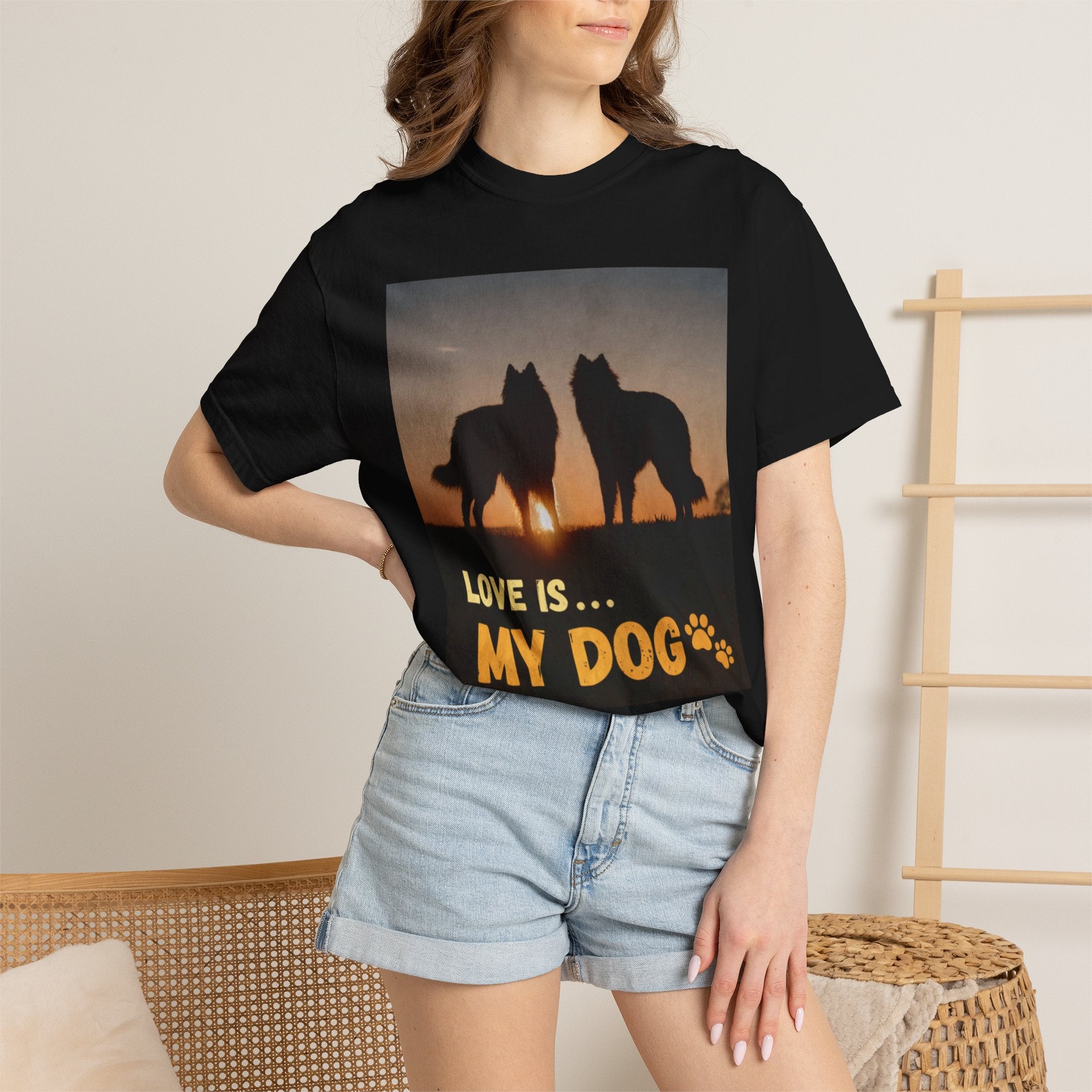 Love Is My Dog T-Shirt – Cute Dog Lover Gift, Funny Pet Shirt