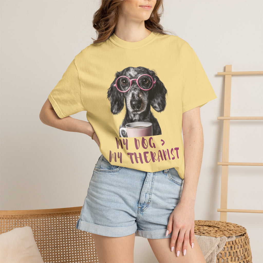 Funny Dog Lover T-Shirt – My Dog Is My Therapist | Cute Gift for Dog Owners