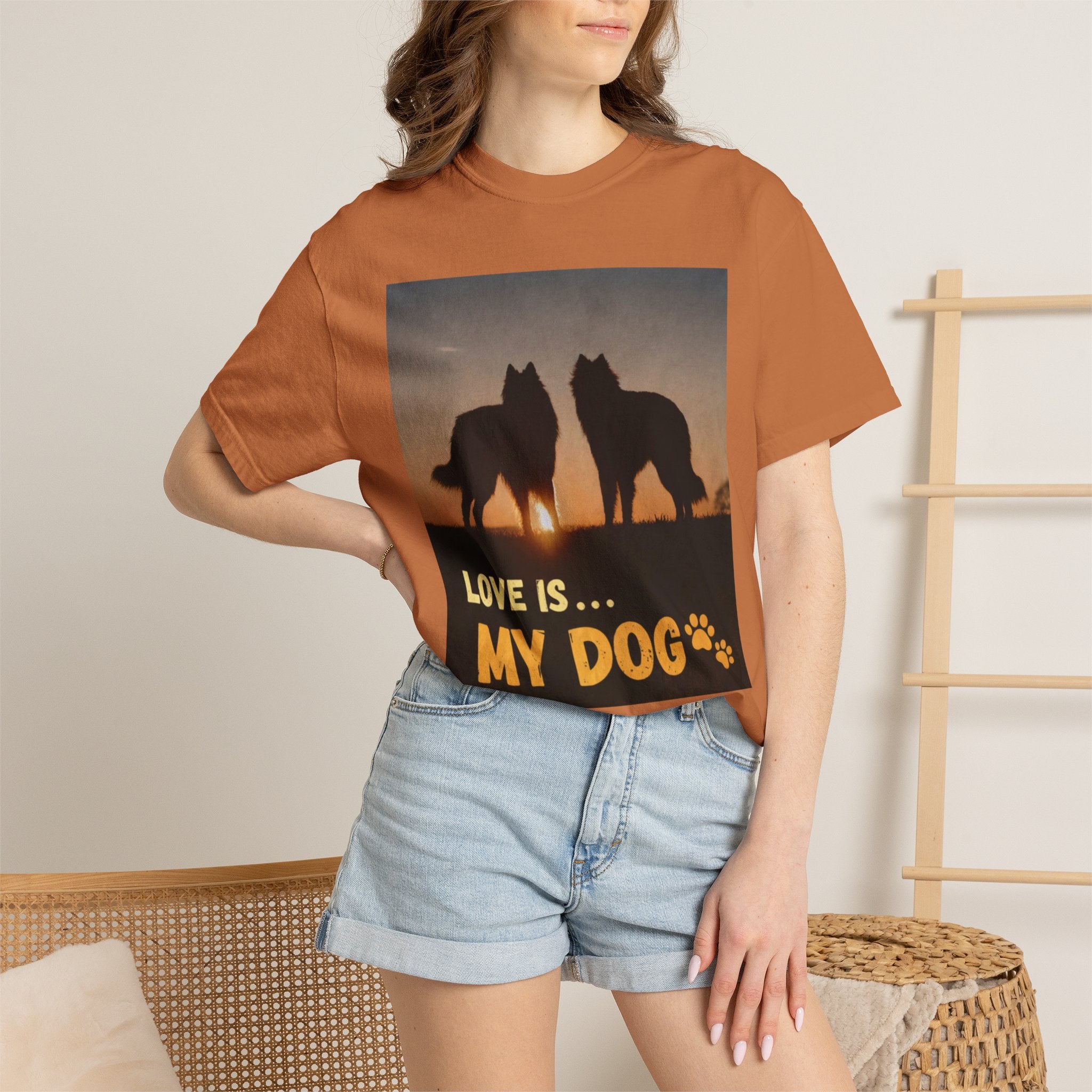 Love Is My Dog T-Shirt – Cute Dog Lover Gift, Funny Pet Shirt