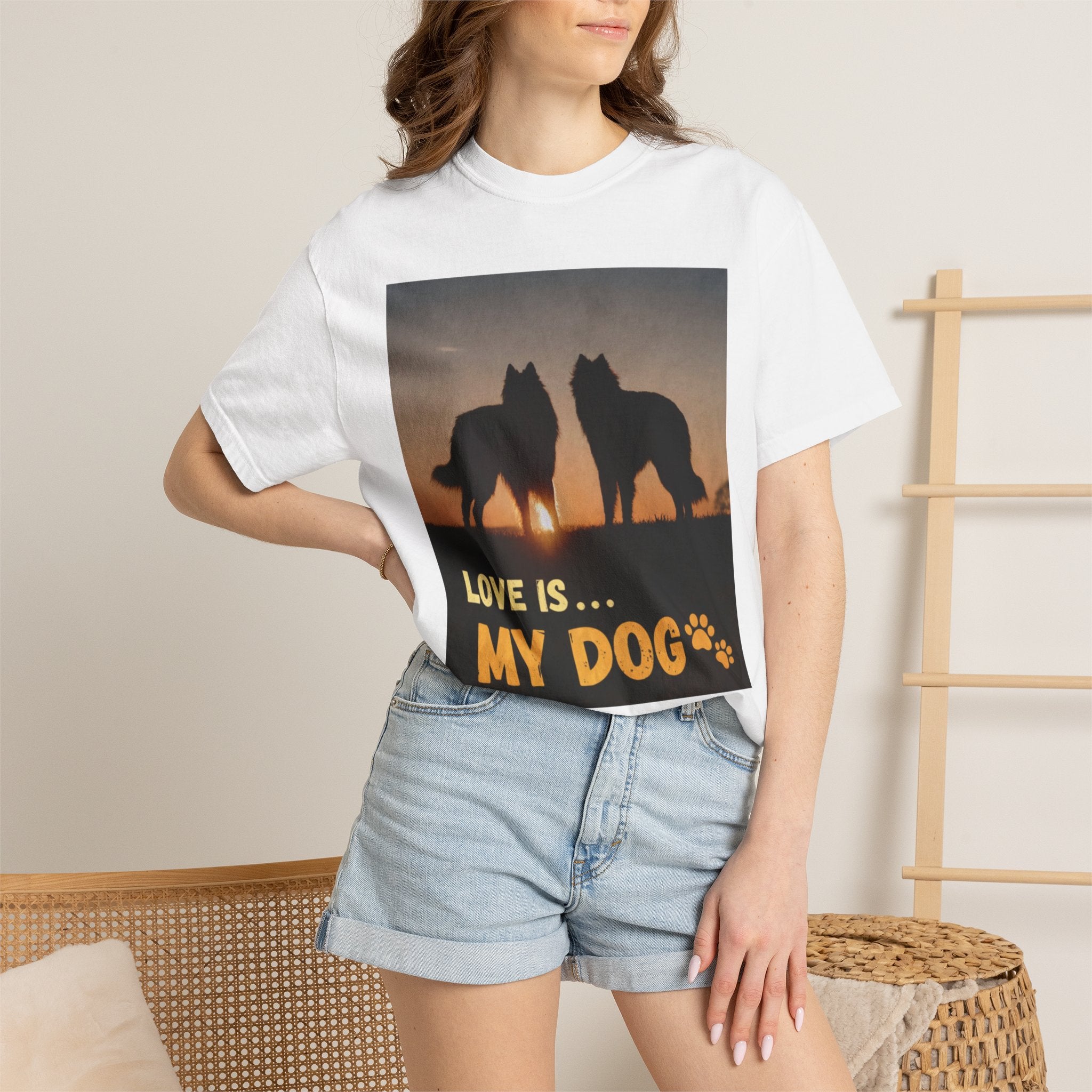 Love Is My Dog T-Shirt – Cute Dog Lover Gift, Funny Pet Shirt