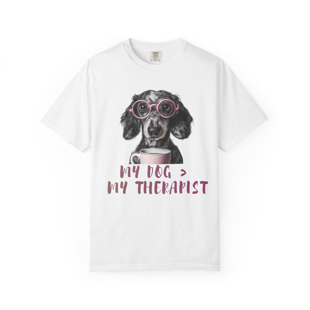 Funny Dog Lover T-Shirt – My Dog Is My Therapist | Cute Gift for Dog Owners