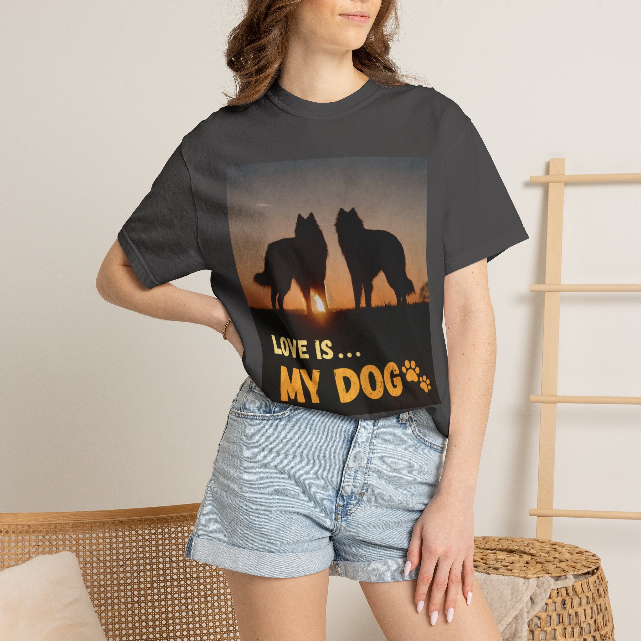 Love Is My Dog T-Shirt – Cute Dog Lover Gift, Funny Pet Shirt