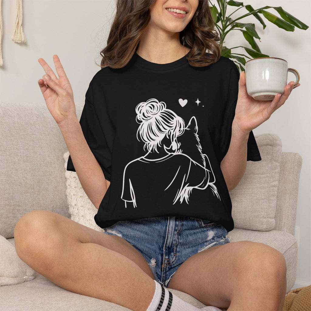 Sorry I’m Late I Didn’t Want to Leave My Dog T-Shirt | Funny Dog Lover Shirt | Cute Pet Owner Gift | Unisex Comfort Colors 1717